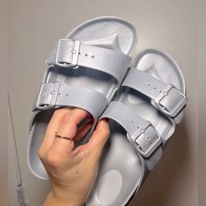 Gray Birkenstocks size 8